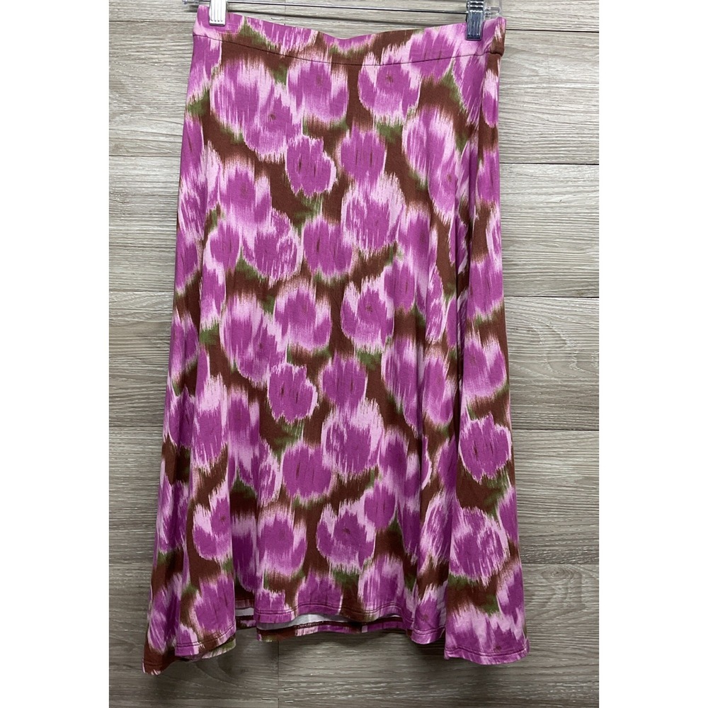Matilda Jane SWAY THIS WAY Skirt M Stretch Knit Boho Purple Brown Womens